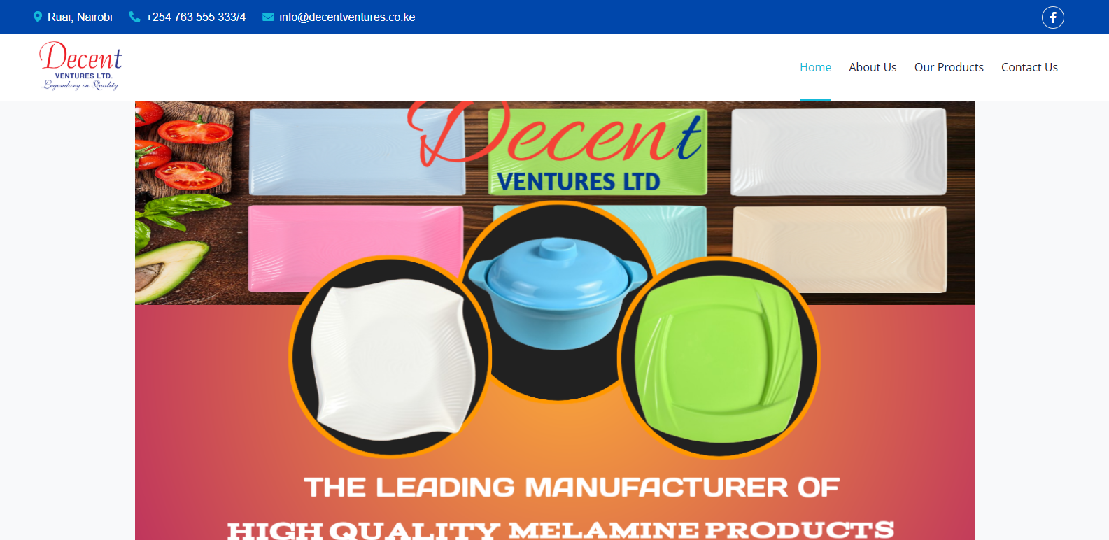 Decent Ventures LTD Website